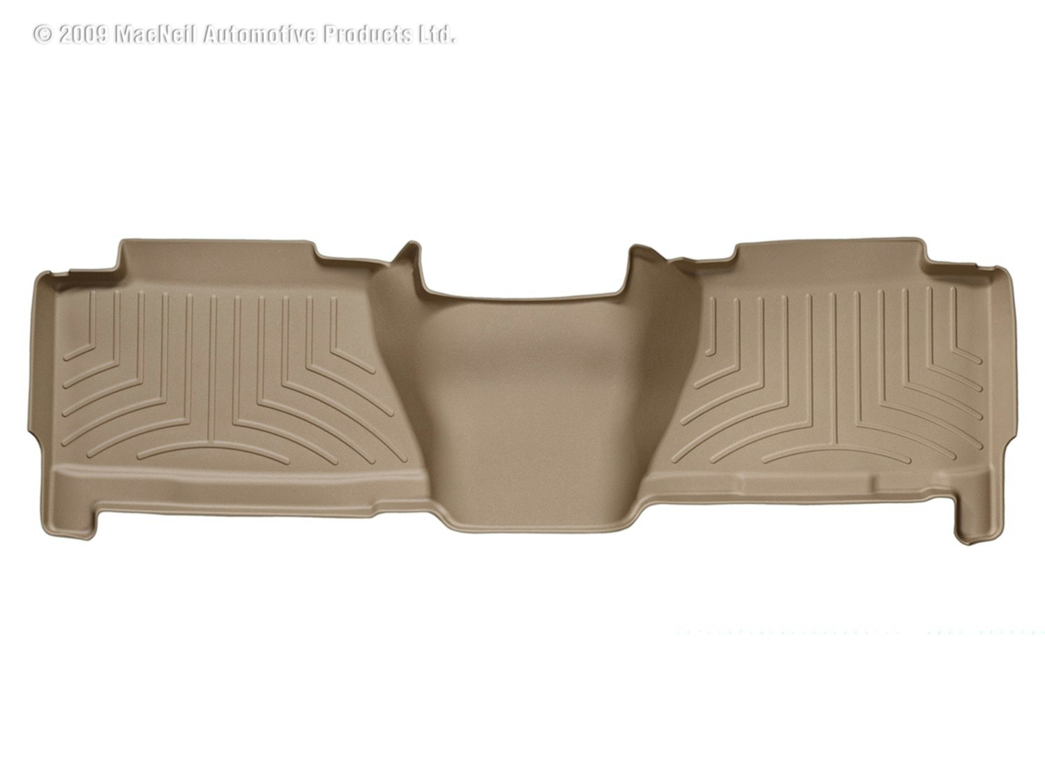 Tan 450612 WeatherTech Custom Fit Rear FloorLiner for Cadillac Escalade ESV 